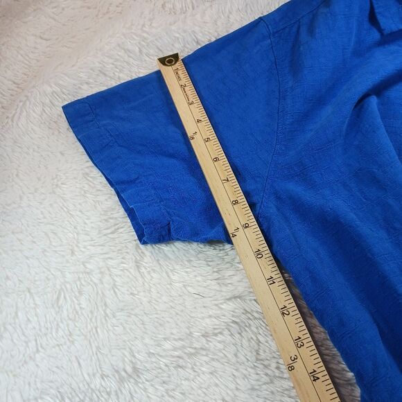 Tommy Bahama Silk & Cotton Casual Button Down Shirt Men's Large Blue............ - Picture 9 of 11